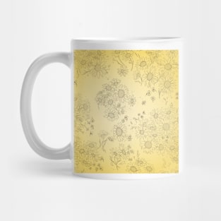 Sunflower Pattern Mug